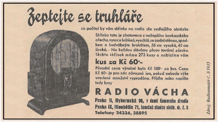 Přečetli jsme v časopisu Radioamatér z roku 1935